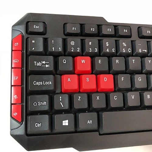 Teclado Usb Gamer Red Keys Multilaser Tc160